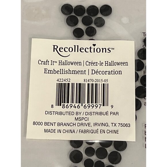 Recollections Halloween Bling Rhinestone Gem Embellishment Letter N 422452 35403 - Picture 2 of 4